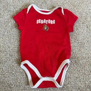 Ottawa Senators Baby 9 month Onsie Bodysuit Red
